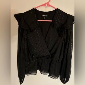 Express Shimmer Long Sleeve Blouse
NWOT